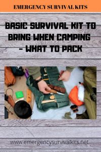 Basic Survival Kit to Bring When Camping - What to Pack