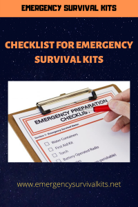 Checklist for Emergency Survival Kits